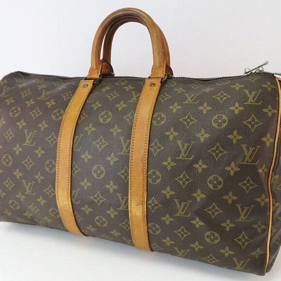 Authentic LOUIS VUITTON Keepall 45 Monogram Canvas Duffel Bag
